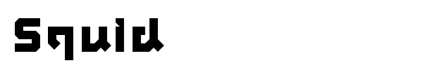 Squid font
