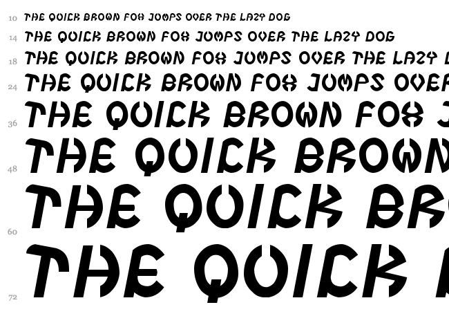 Steel Boy G font waterfall