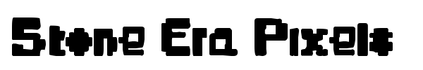 Stone Era Pixels font