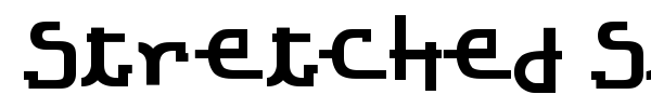 Stretched Signature Flex font