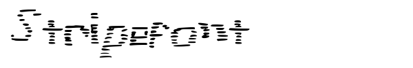 Stripefont font
