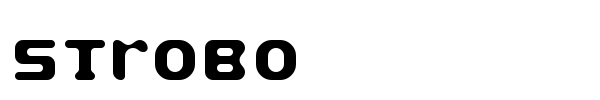 Strobo font