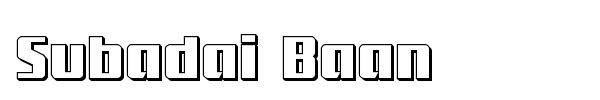 Subadai Baan font preview