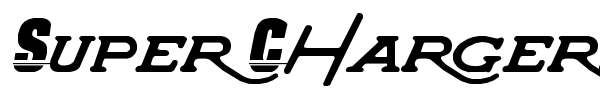 Super Chargers font