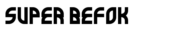 Super Befok font