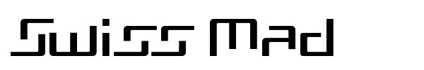 Swiss Mad font