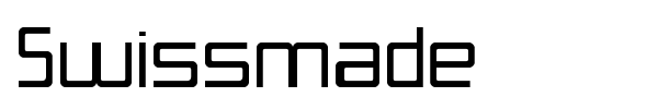 Swissmade font