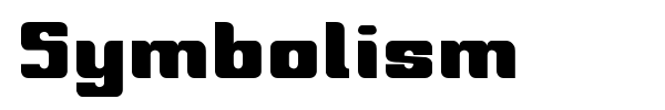 Symbolism font