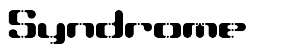 Syndrome font