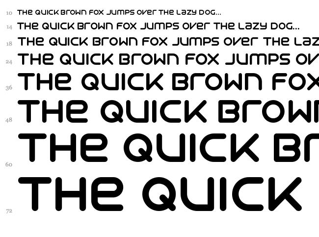 Syntha font waterfall