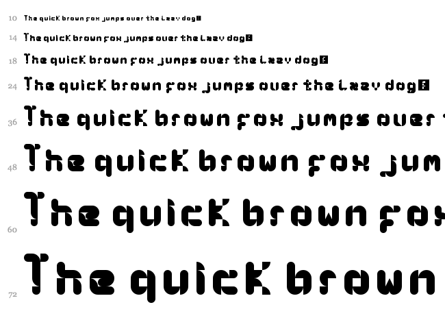 Syny! font waterfall