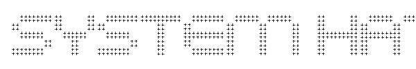 System Hatch font