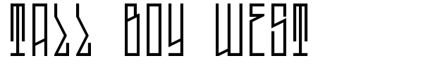 Tall Boy West font