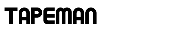 Tapeman font
