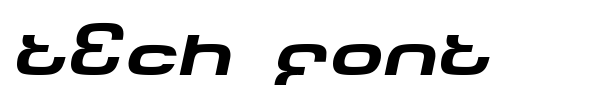 Tech Font font