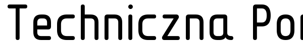 Techniczna Pomoc font