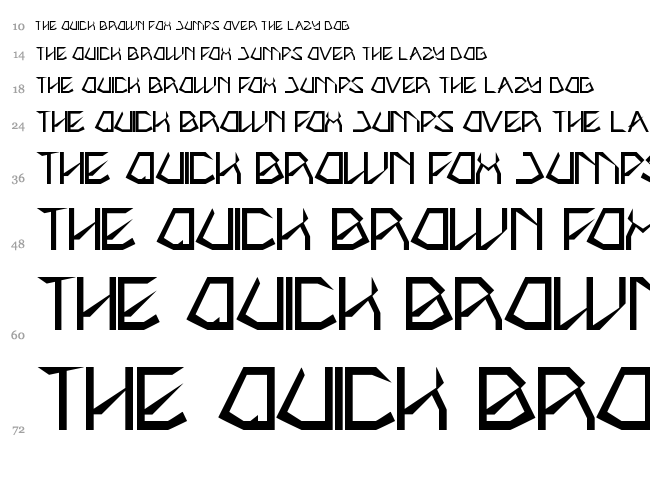 The Amazing Me font waterfall