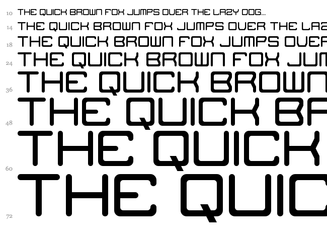 The Missing Link font waterfall