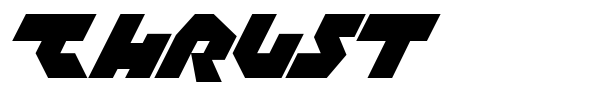 Thrust font