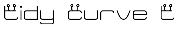 Tidy Curve TV font