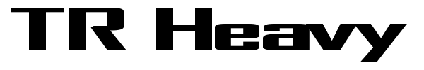 TR Heavy font