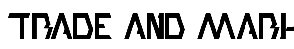 Trade And Mark font