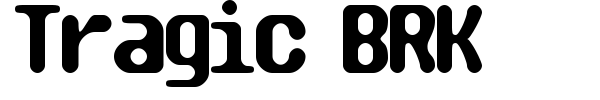 Tragic BRK font