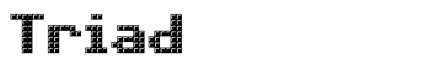 Triad font