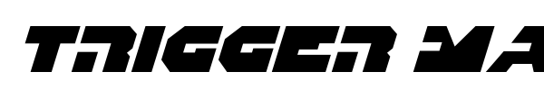 Trigger Man font preview