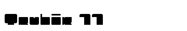 Trubik 77 font