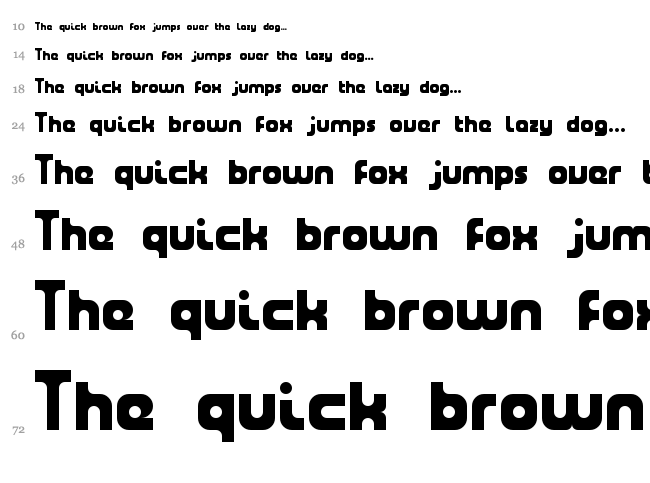 Tuning Fork font waterfall