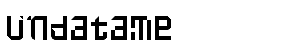 Undatame font