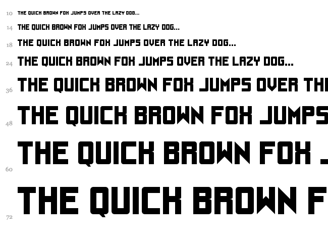 UnderStrukk font waterfall