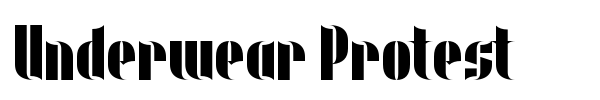 Underwear Protest font