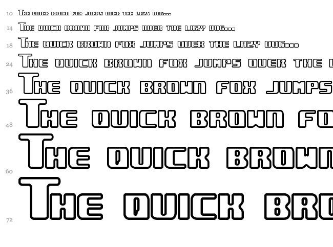 Underwhelmed BRK font waterfall