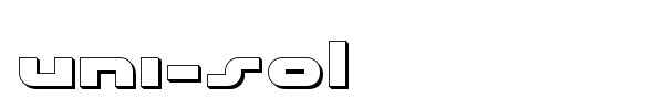Uni-Sol font