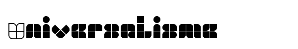 Universalisme font