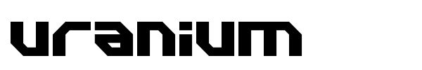 Uranium font