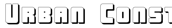 Urban Constructed font