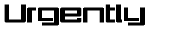 Urgently font
