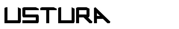 Ustura font