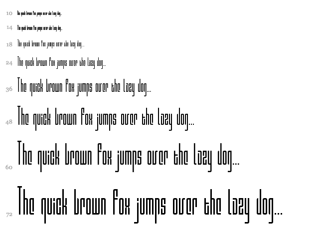 Valdero font waterfall