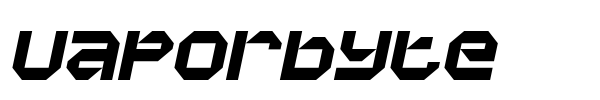Vaporbyte font preview