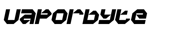 Vaporbyte font preview