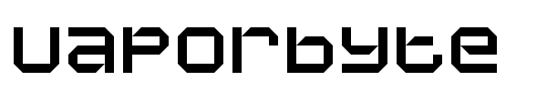 Vaporbyte font preview