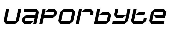 Vaporbyte font preview