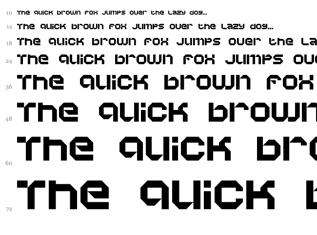 Vaporbyte font waterfall