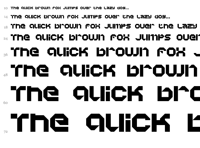 Vaporbyte font waterfall