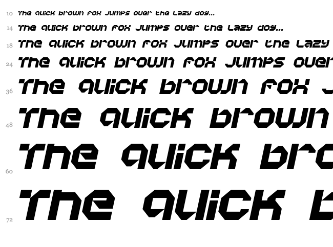 Vaporbyte font waterfall