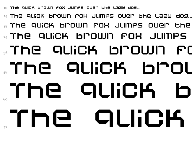 Vaporbyte font waterfall